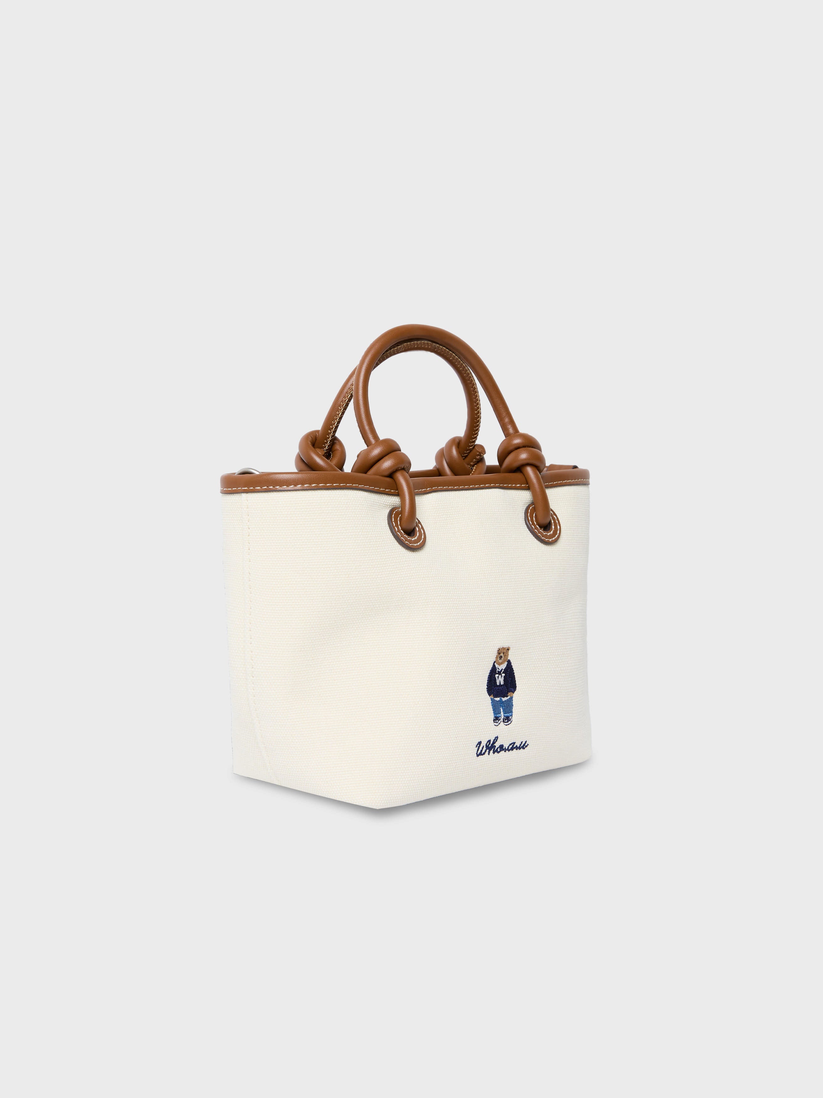 韓國 Who.A.U Canvas 2-way Tote Bag【WA210】