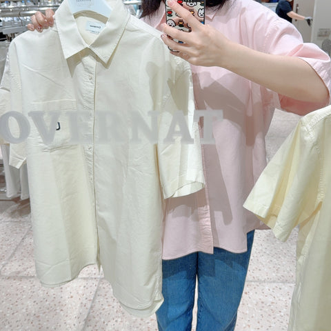 韓國 Covernat C Logo Pigment Shirt【CO179】