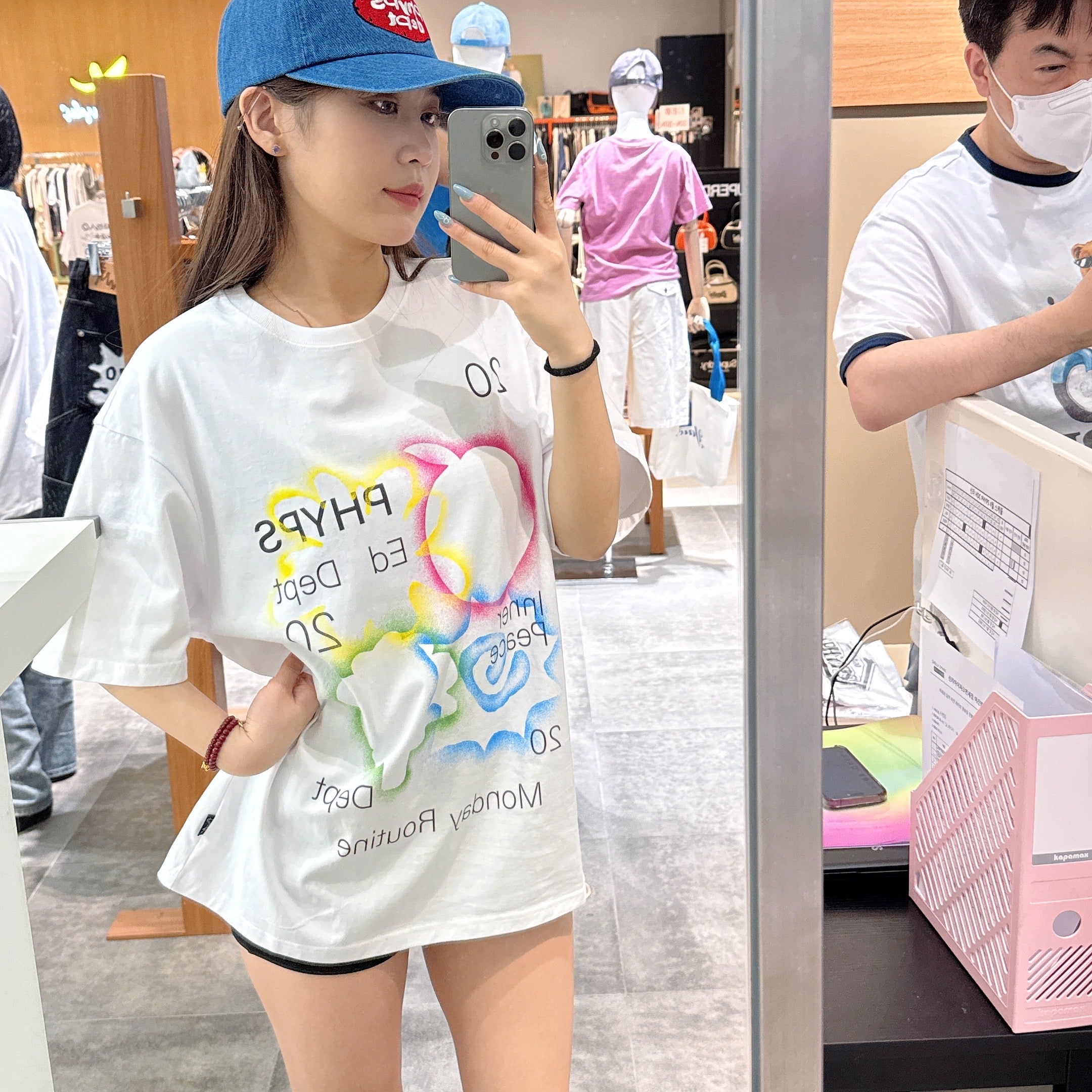 韓國 Phyps Spray Emoji Short Sleeve T-Shirt【PH023】