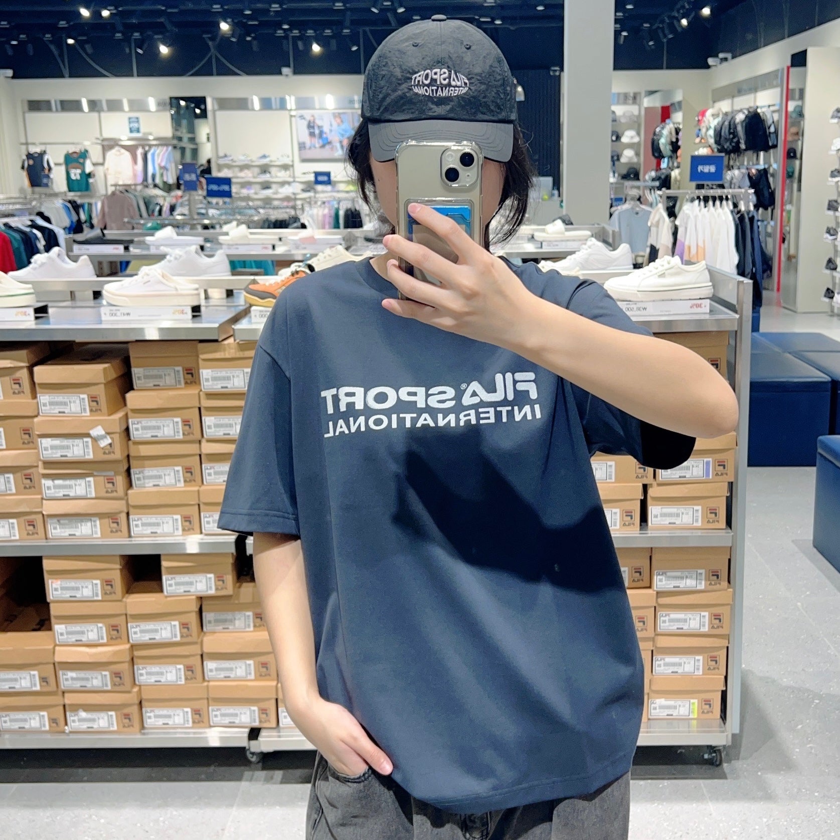 韓國 FILA Big Logo Short Sleeve T-shirt【FA299】