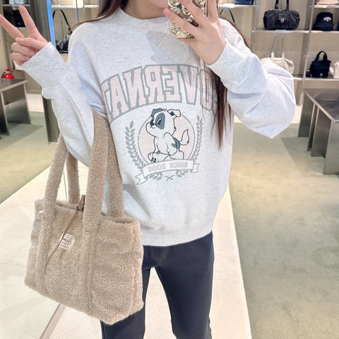韓國 Covernat Cloverheart Fluffy Medium Tote Bag【CO088】 - STT Mall HK 靚太網購