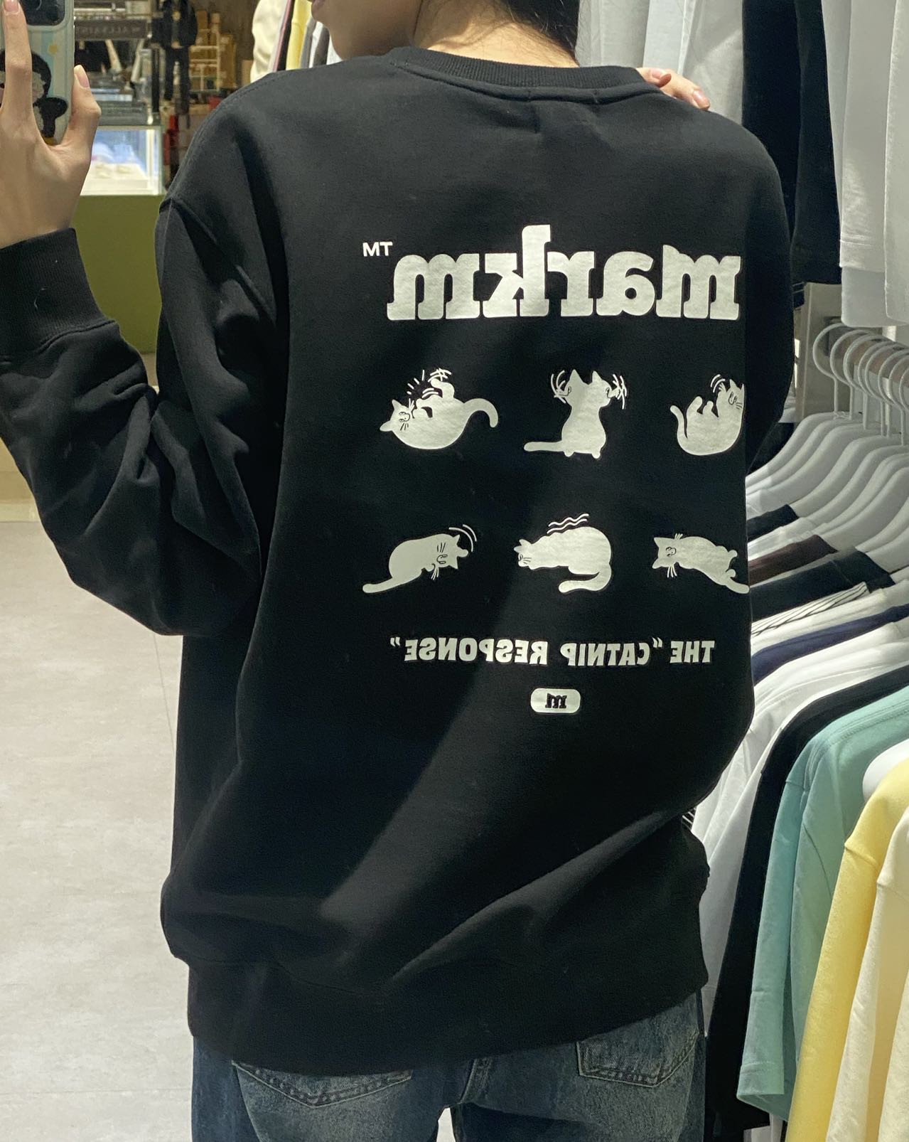 韓國 Markm CATNIP MOTION SWEATSHIRT【MA039】 - STT Mall HK 靚太網購