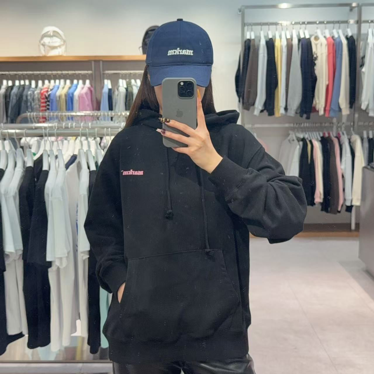 韓國 Markm HEART SLOGAN PULLOVER HOODIE【MA047】 - STT Mall HK 靚太網購