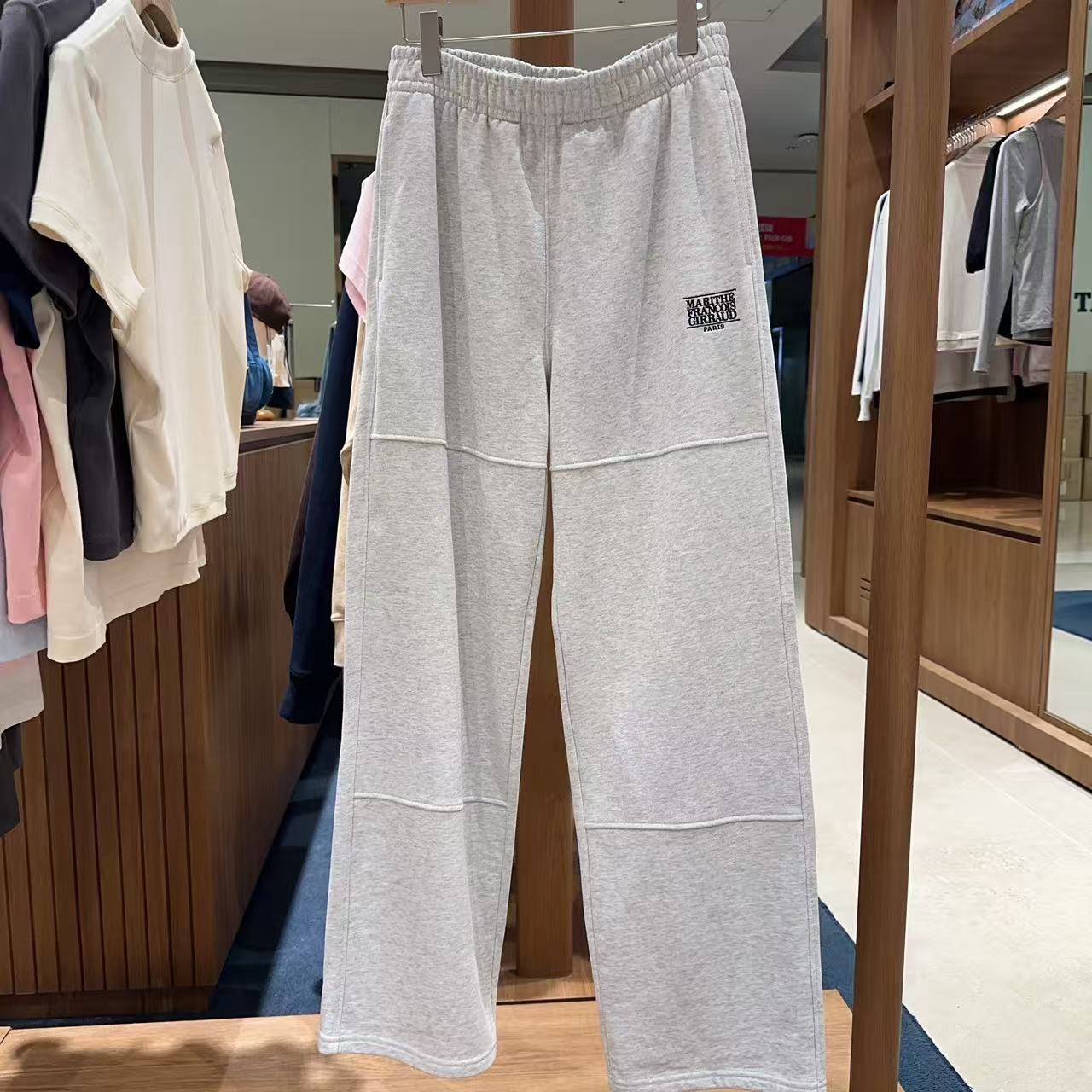 韓國 Marithe Francois Girbaud Classic Logo Sweat Pants【MF725】