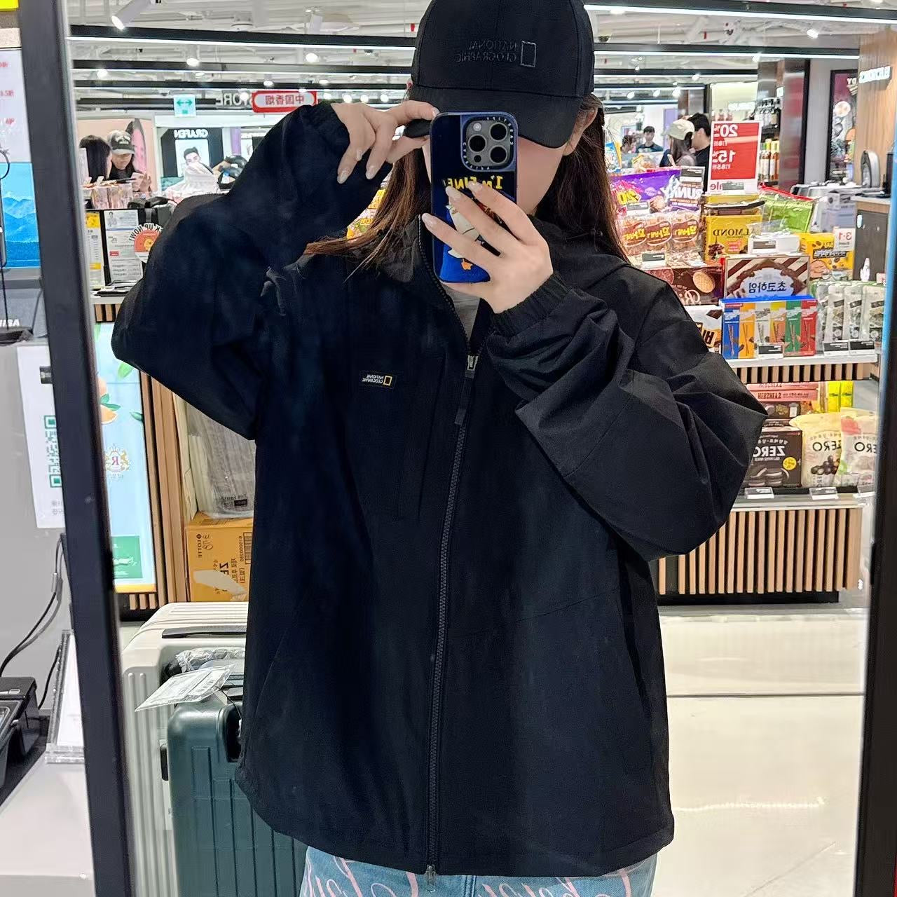 韓國 National Geographic Archelon Woven Stretch Hooded Zip-Up【NG018】