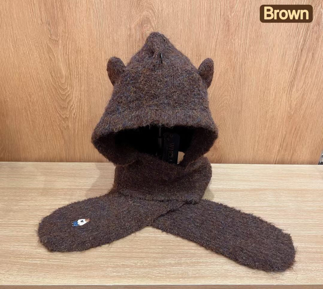 韓國 WhoAU Steve Bear Knitted Balaclava【WA074】