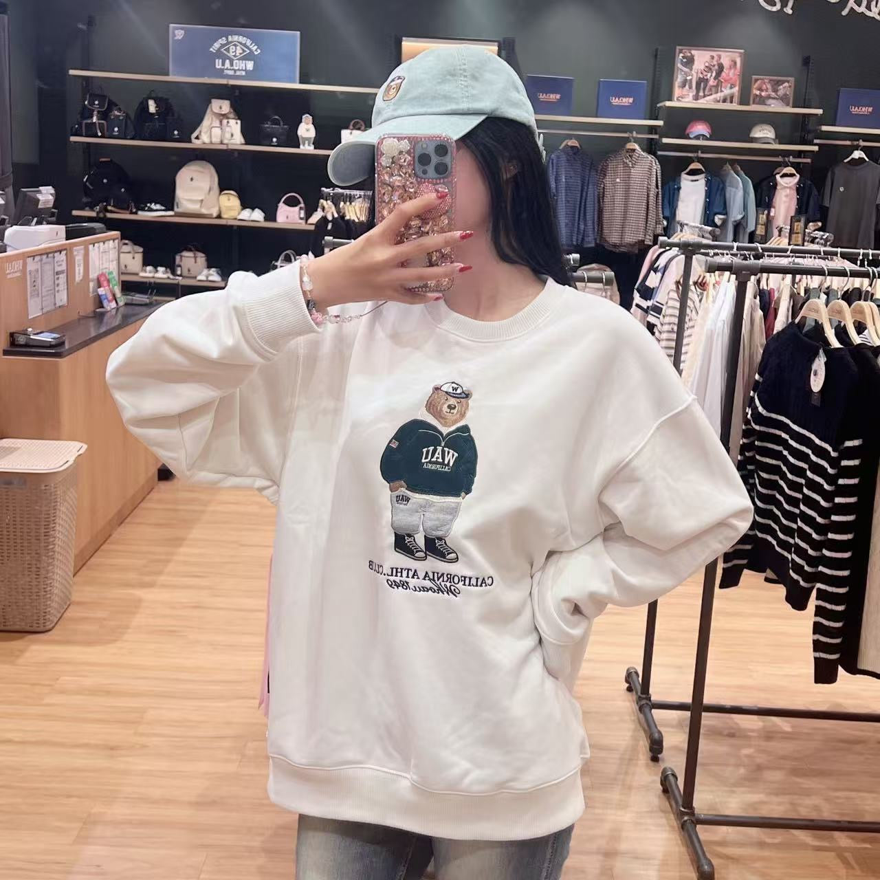 韓國 Who.A.U Steve Patch Sweatshirt【WA185】