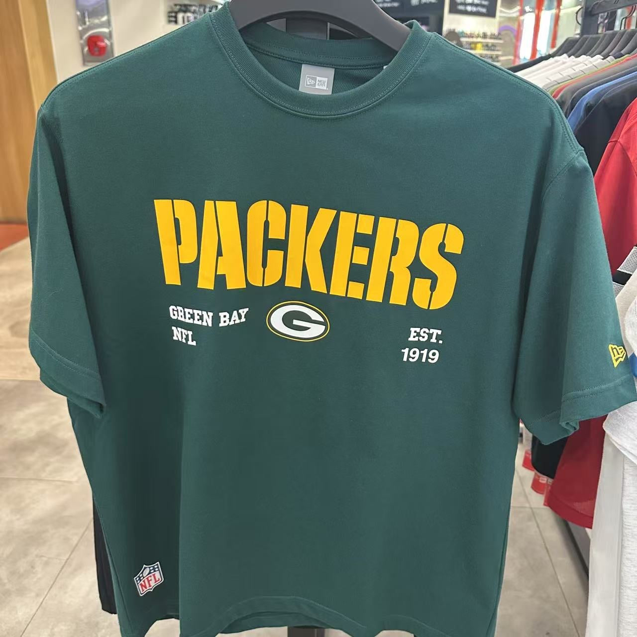 韓國 New Era NFL Green Bay Packers Team Logo T-Shirt【NE190】