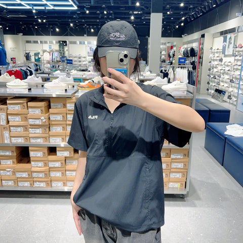 韓國 FILA Seersucker Short Sleeve Anorak【FA313】