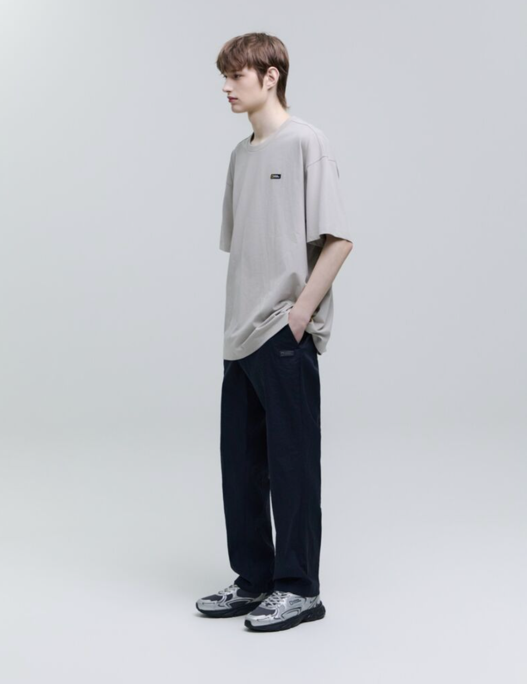 【現貨】韓國 National Geographic Obis Uni WANDERER Graphic Semi-Overfit Short Sleeve T-Shirt防晒面料【NG804】