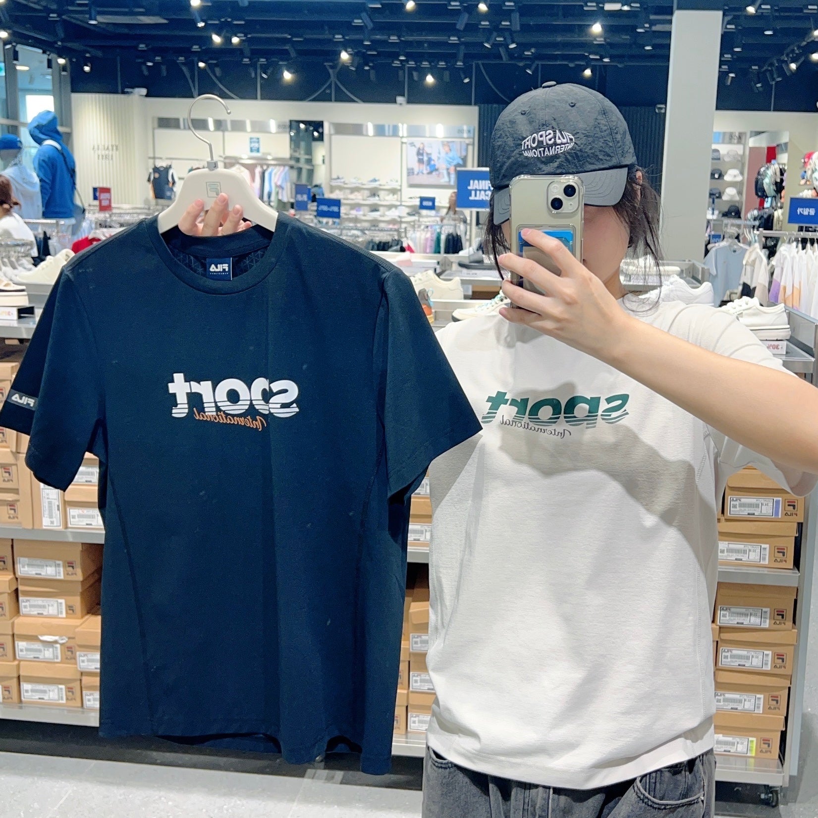 韓國 FILA Graphic Print Cut Cool T-Shirt【FA297】