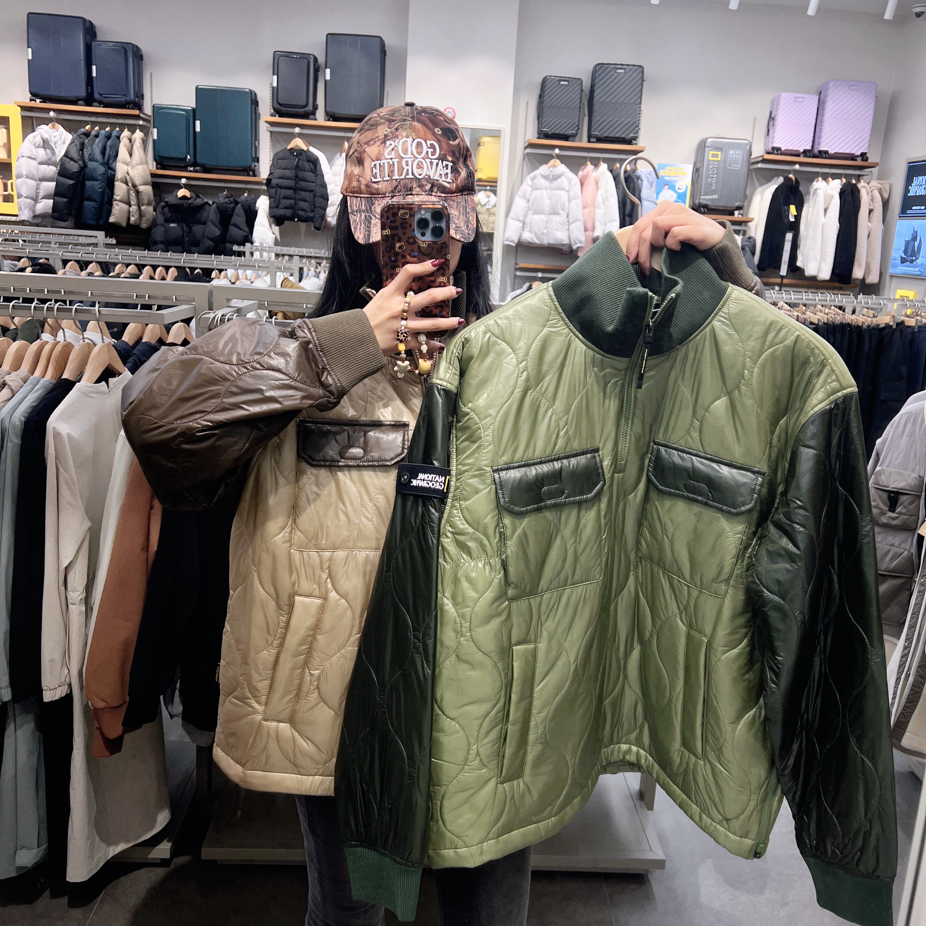 韓國 National Geographic NRN Lightweight Quilted Anorak【NG229】