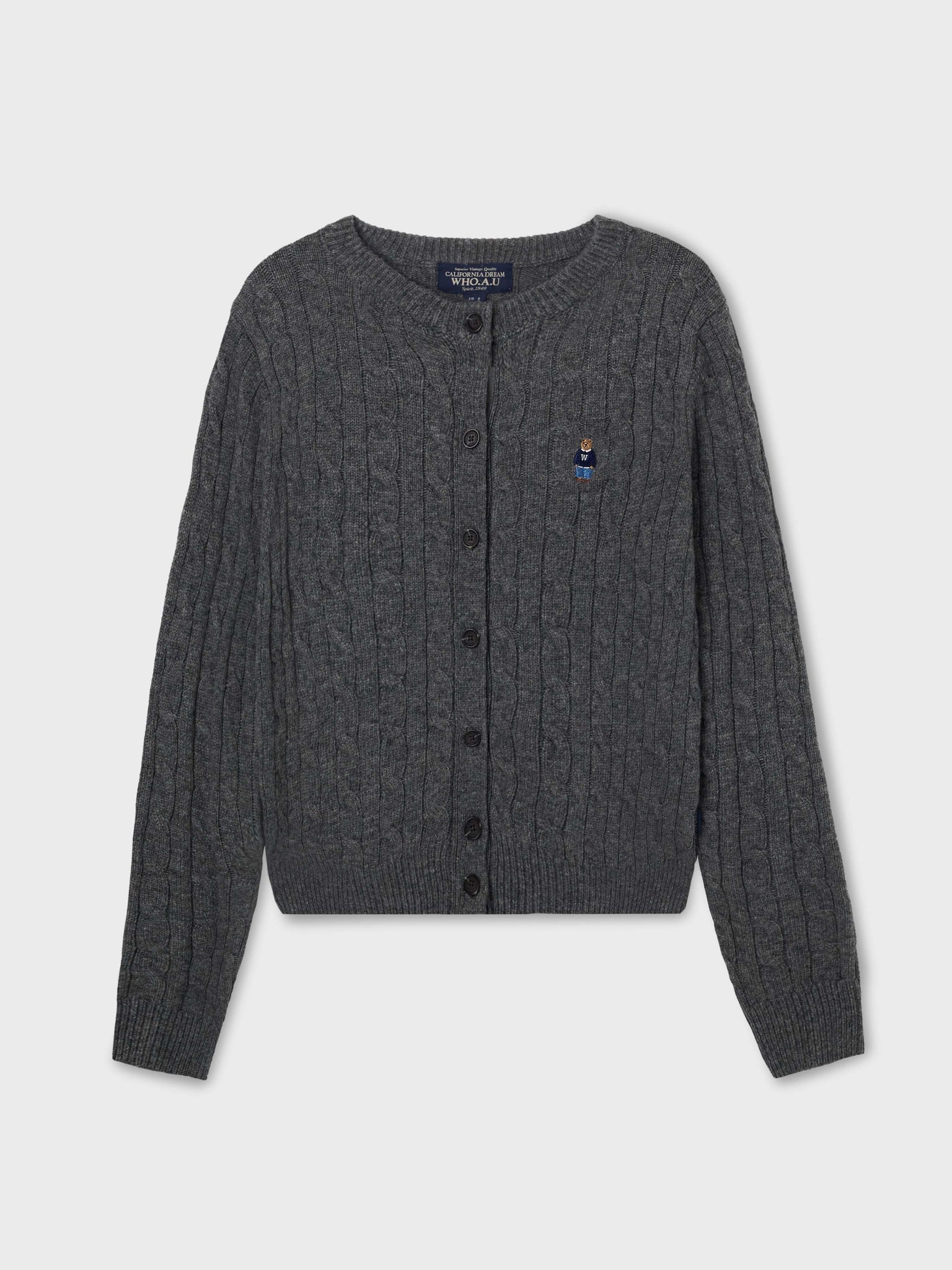韓國 WhoAU Steve Cable Cardigan【WA217】
