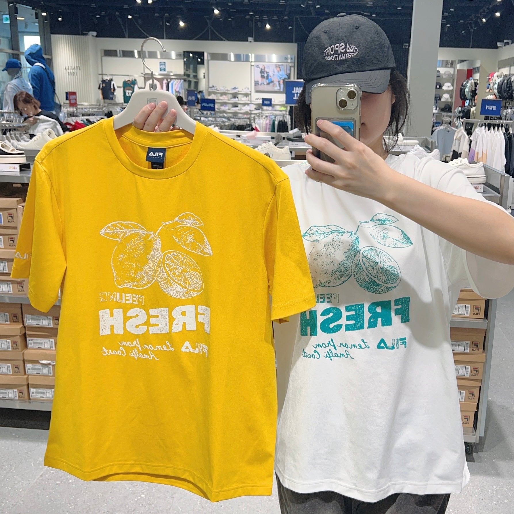 韓國 FILA Lightweight Stretch Graphic Short Sleeve T-shirt速干款【FA296】