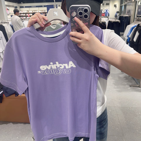 韓國 FILA Women's Supima Graphic Short Sleeve T-shirt【FA307】