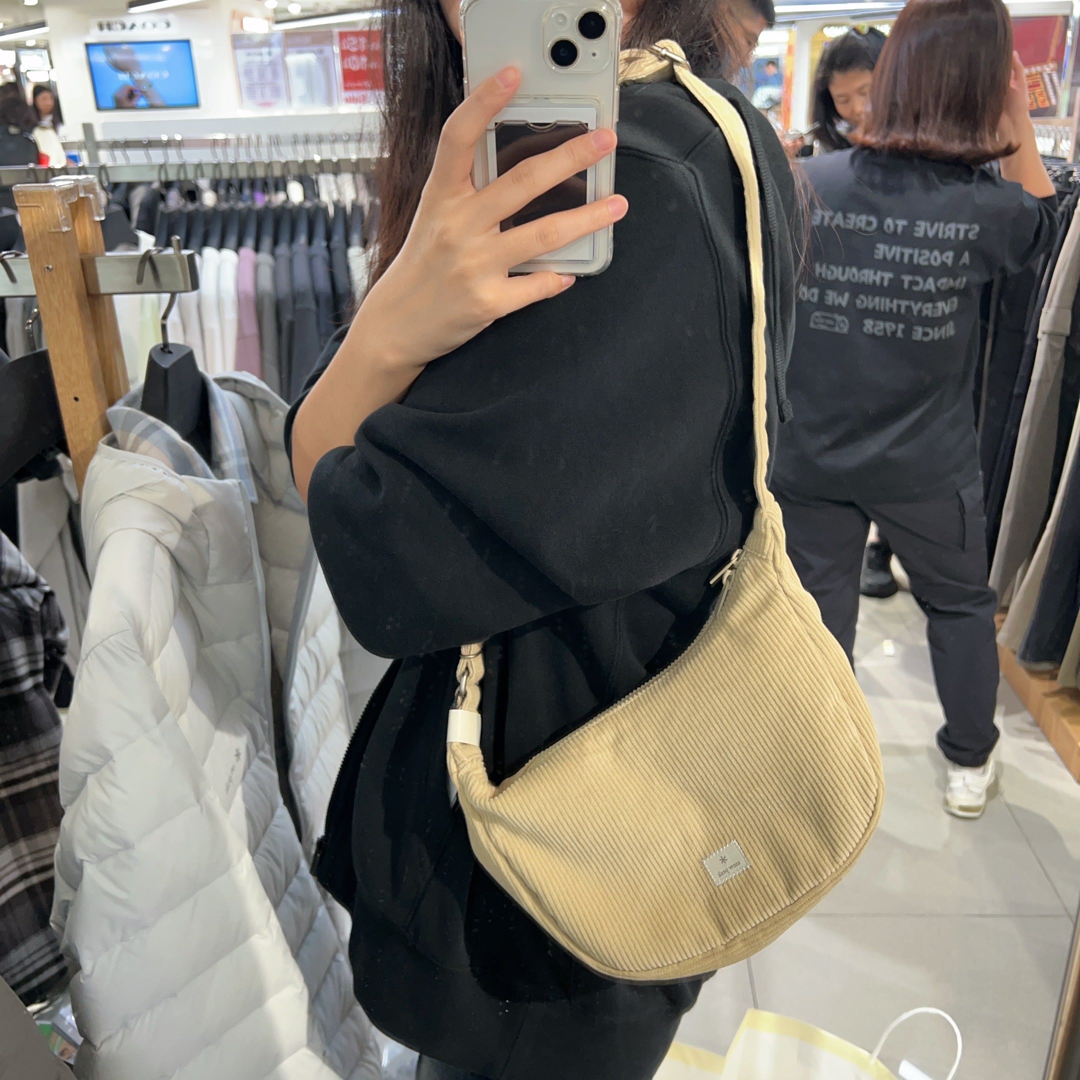 韓國 Snowpeak Corduroy Small Hobo Bag【SN026】