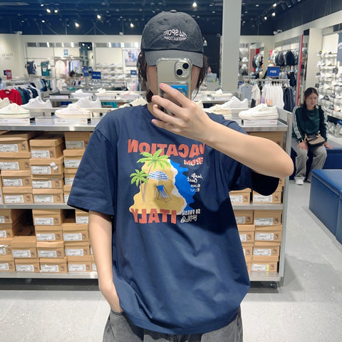 韓國 FILA Lightweight Stretch Graphic Short Sleeve T-shirt【FA294】