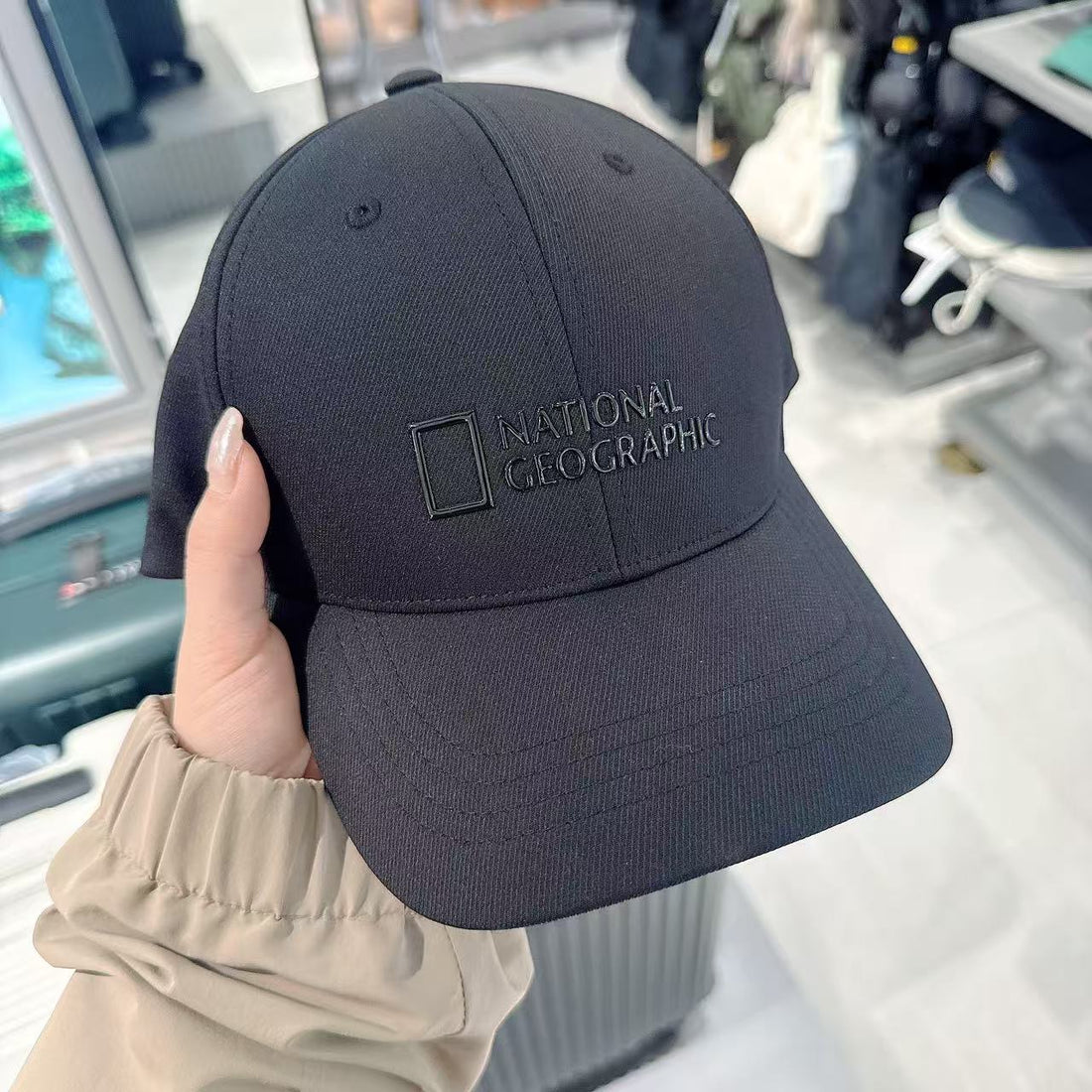 韓國 National Geographic High Frequency Logo Ball Cap【NG021】