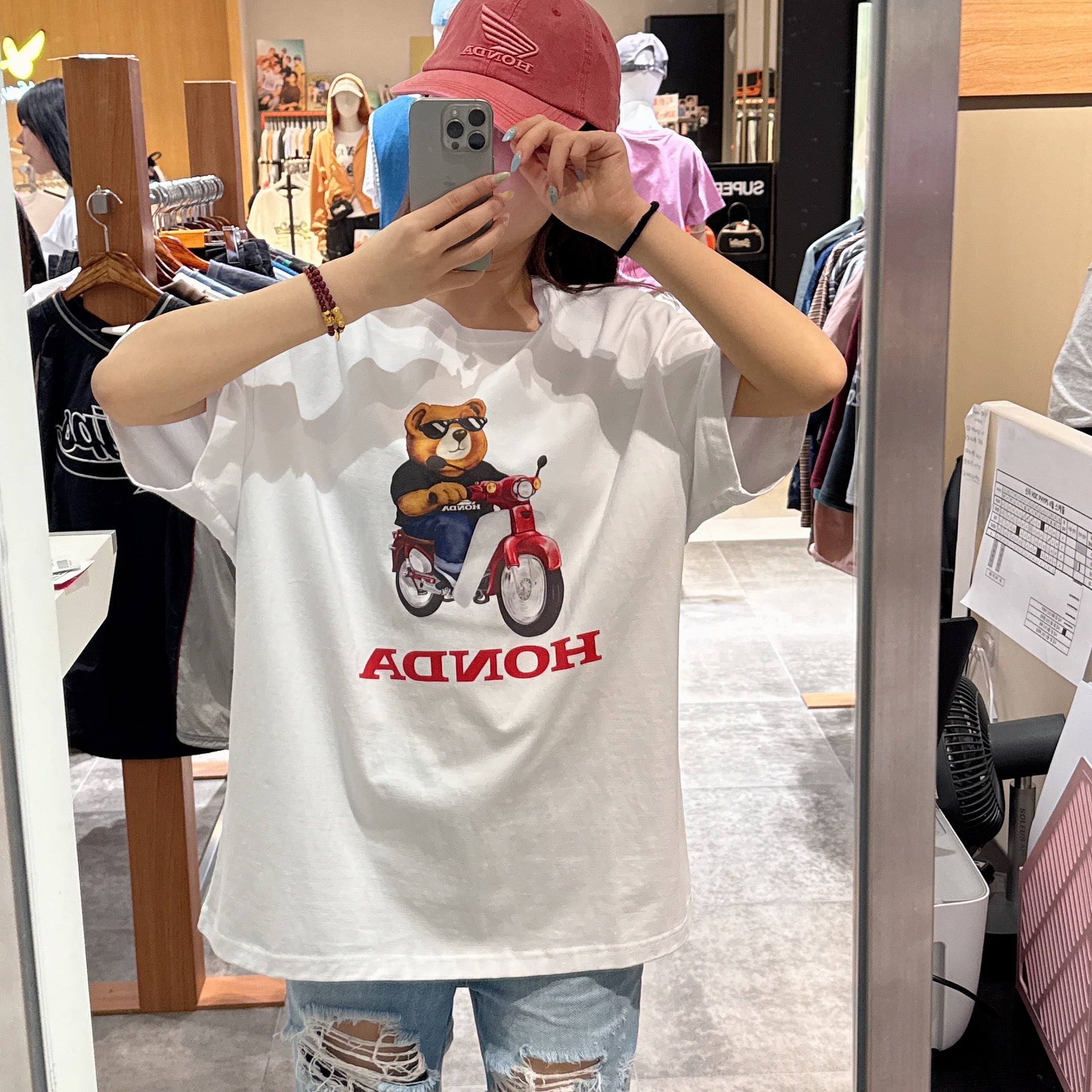韓國 Honda Honda Bear T-shirt【HO002】