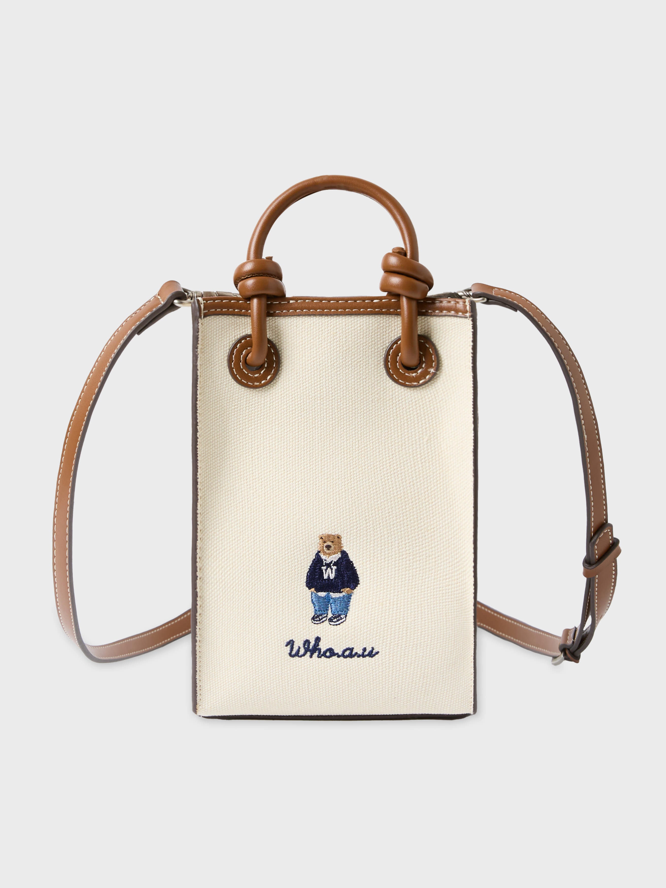 韓國 Who.A.U Canvas Mini Square Bag【WA211】