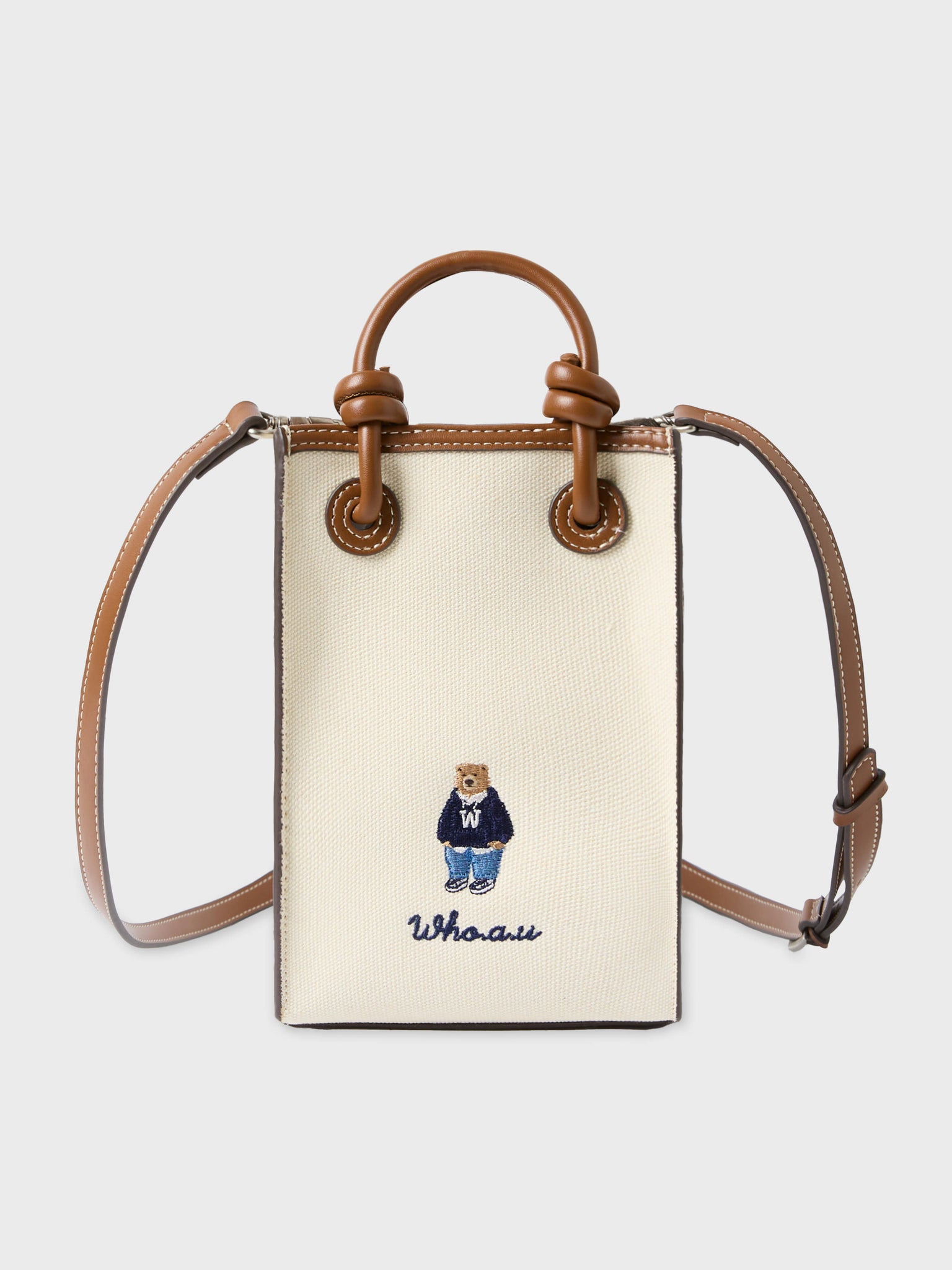 韓國 WhoAU Canvas Mini Square Bag【WA211】