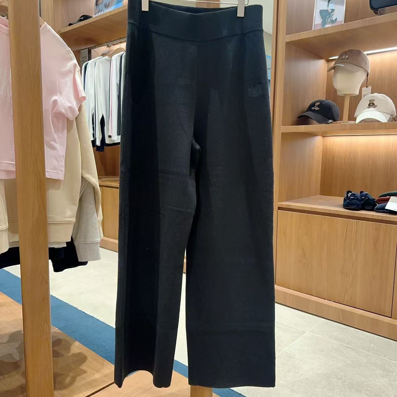 韓國 Marithe Francois Girbaud W Classic Logo Knit Pants【MF718】