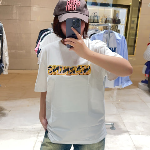 韓國 HANAHAII 基本款WARNING純棉 T-Shirt【HA089】