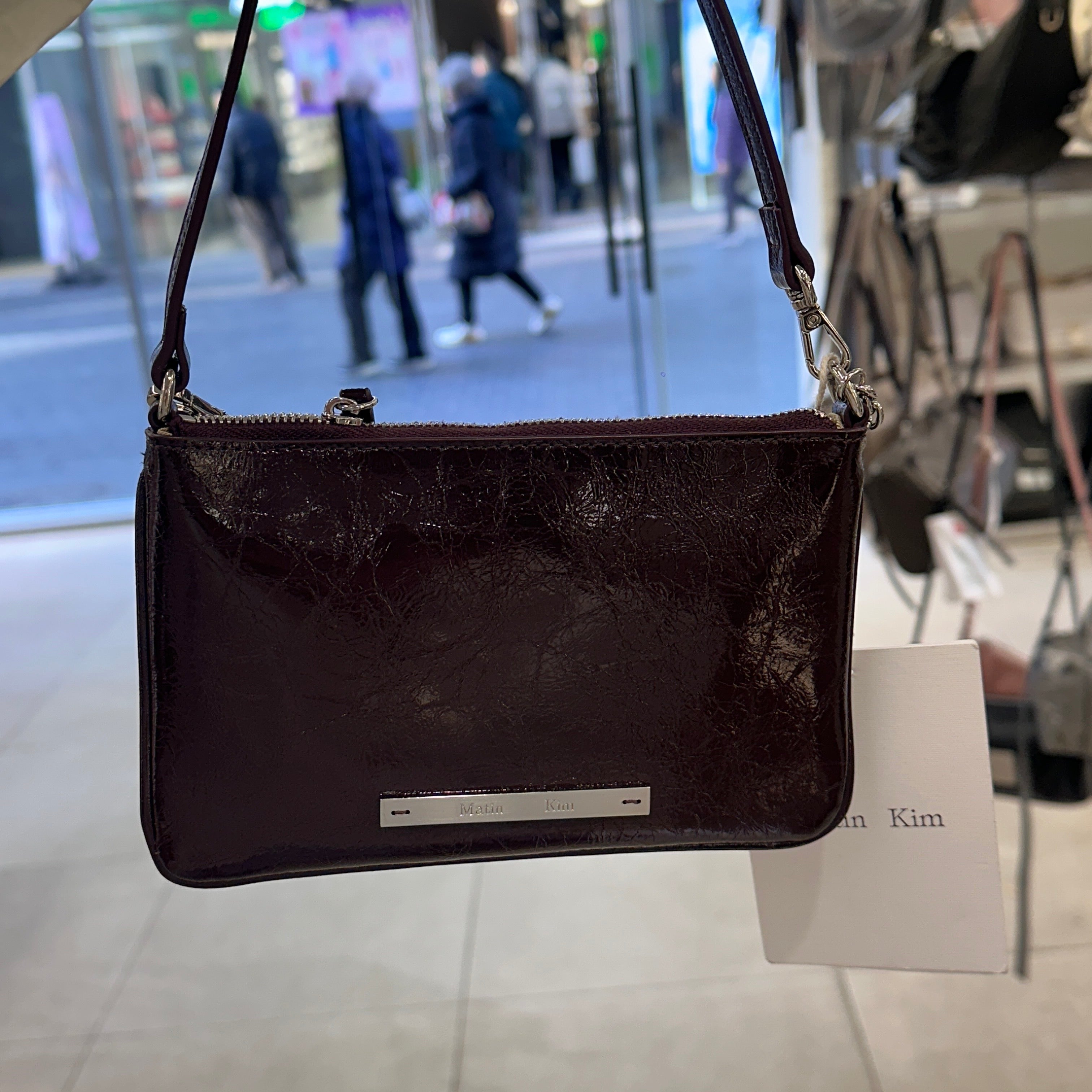 韓國 Matin Kim GLOSSY LEATHER MICRO BAG【MK018】