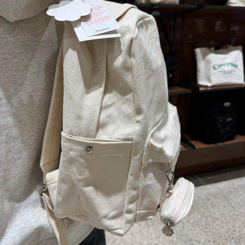 韓國 Covernat Cloverheart Canvas Backpack【CO062】 - STT Mall HK 靚太網購
