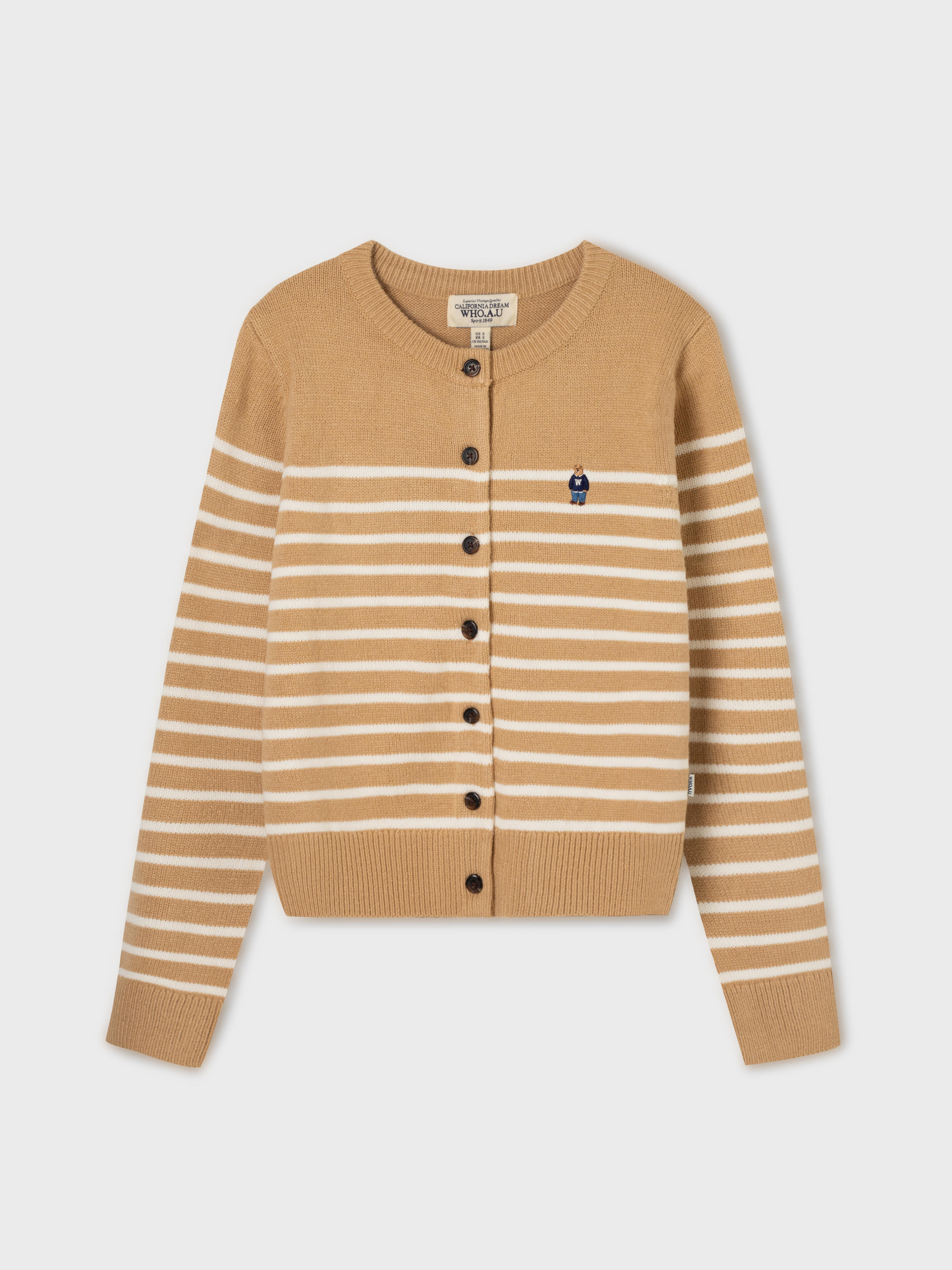韓國 Who.A.U Steve R-neck Cardigan【WA228】