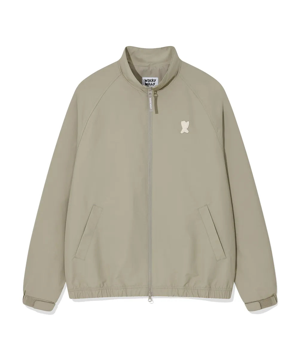 韓國 Wacky Willy Back lettering high neck full zip-up【WW081】