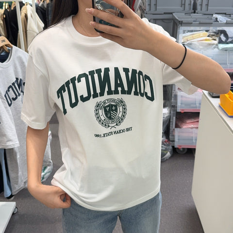 韓國 SPAO Campus Short Sleeve T-shirt【SP069】