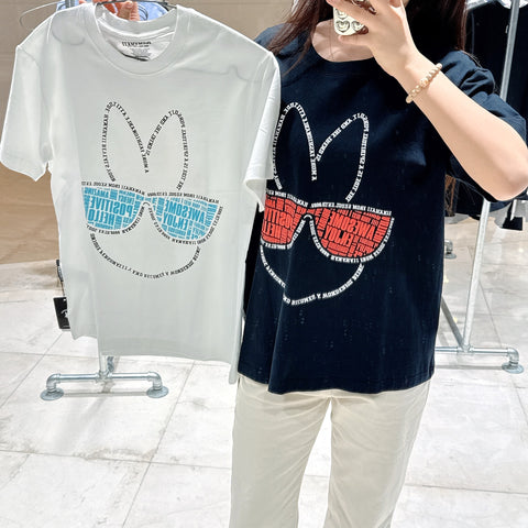 韓國 HANAHAII 眼鏡圖案純棉 T-Shirt【HA060】 - STT Mall HK 靚太網購