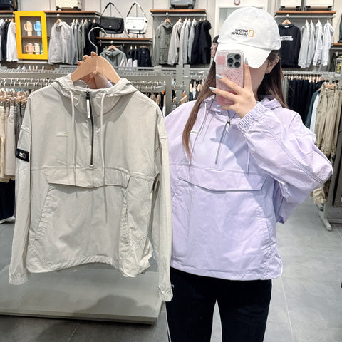 韓國 National Geographic WOMEN'S SIGNUS WOVEN STRETCH HOODIE ANORAK【NG561】