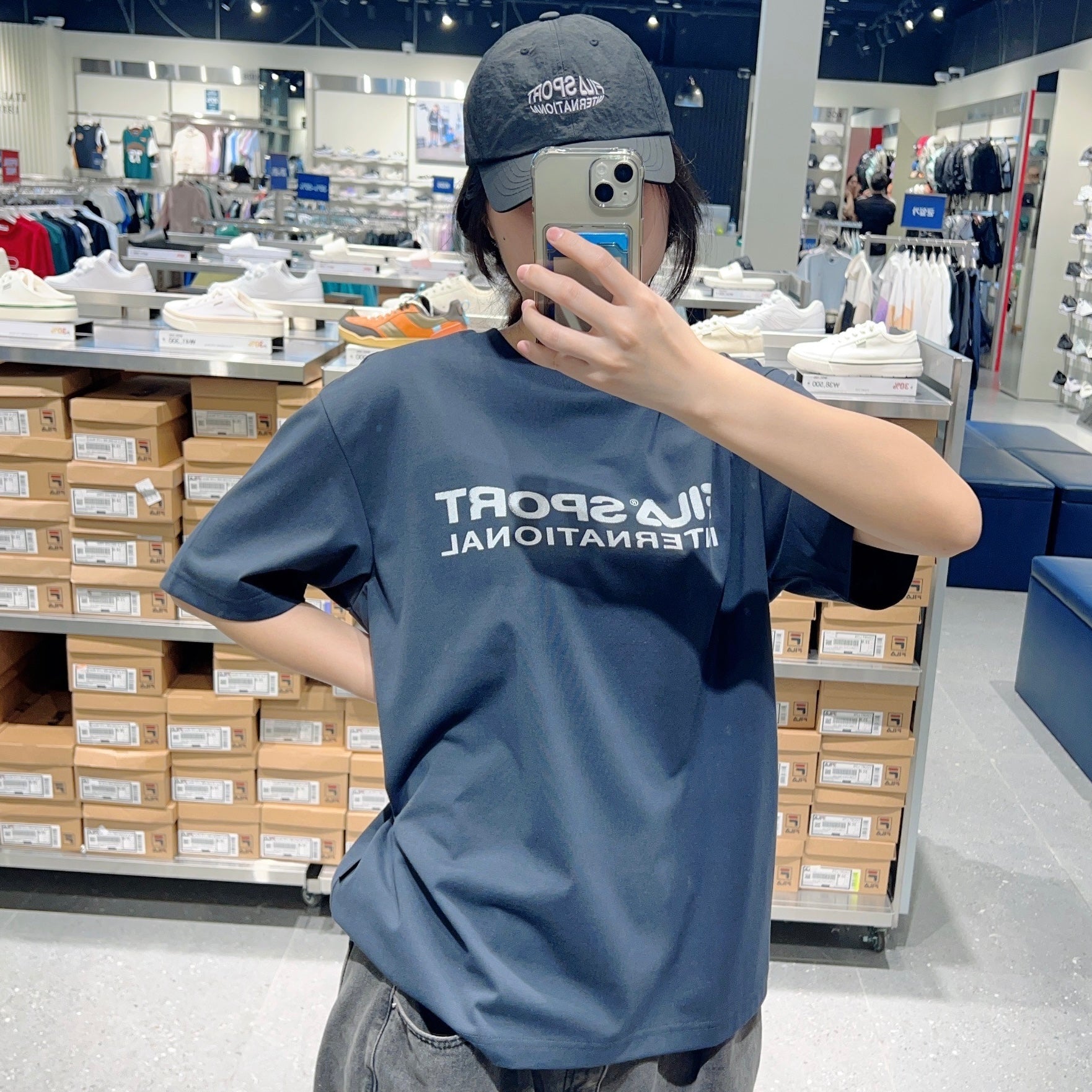 韓國 FILA Big Logo Short Sleeve T-shirt【FA299】