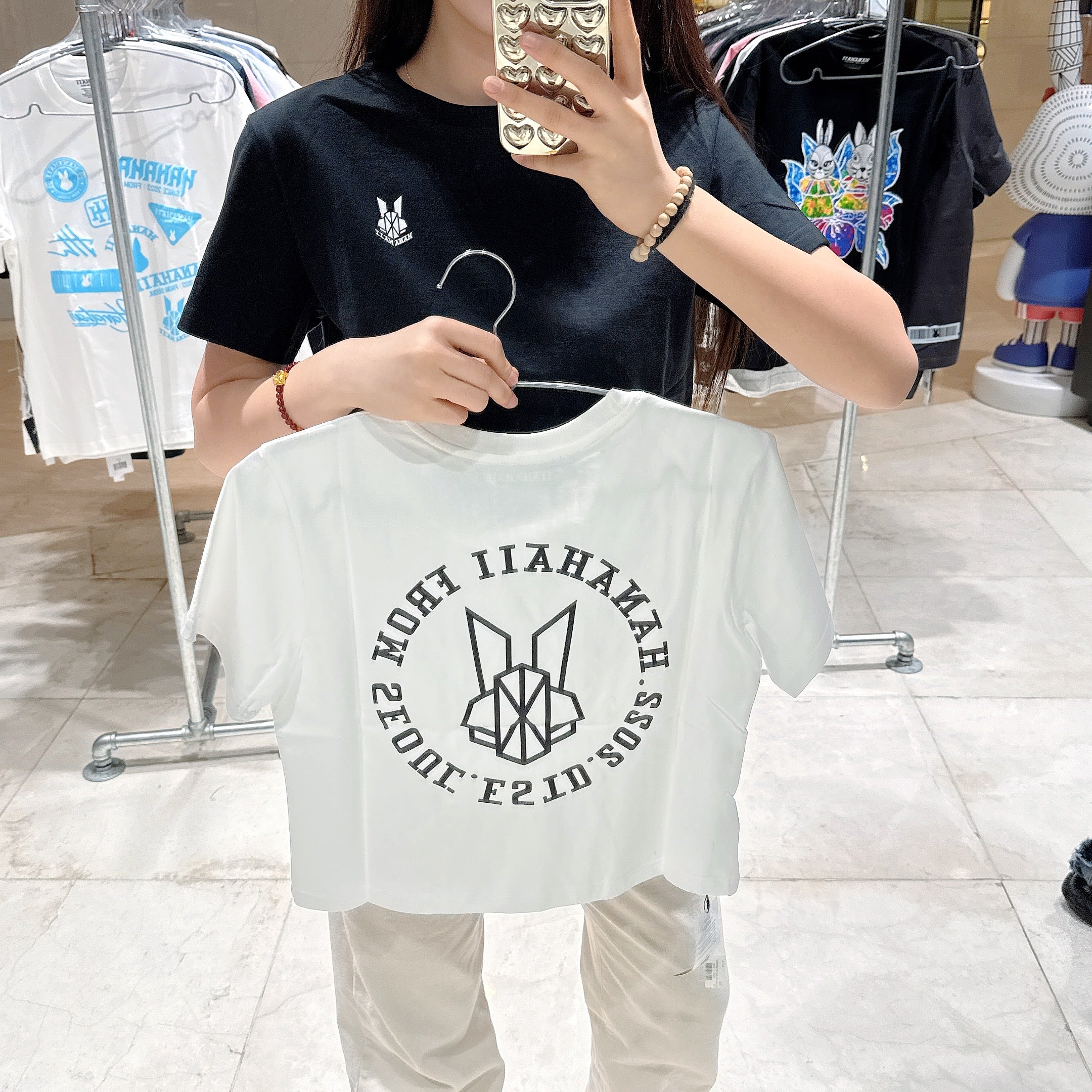 韓國 HANAHAII 圓領短身 T-Shirt【HA055】 - STT Mall HK 靚太網購