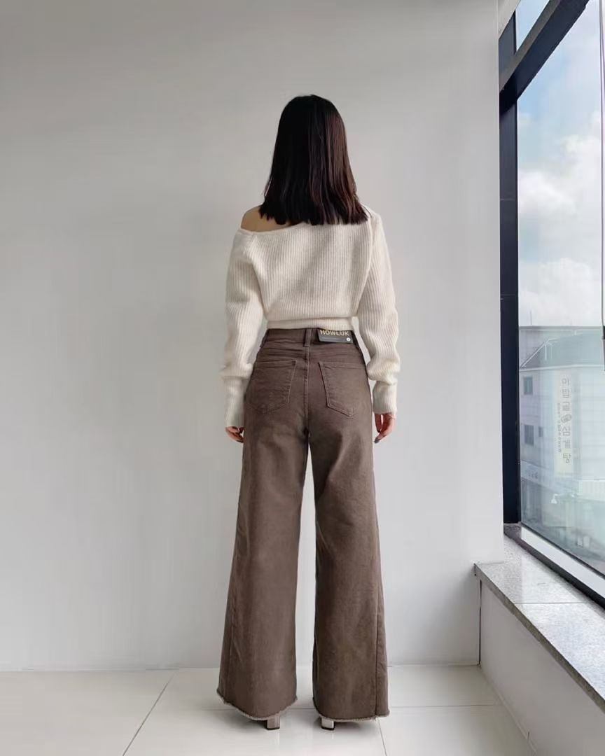 韓國 HowLuk 牛仔褲 刷薄毛 (冬季款)【H264】