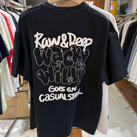 韓國 Wacky Willy Casual letter graffiti design T-shirt【WW200】