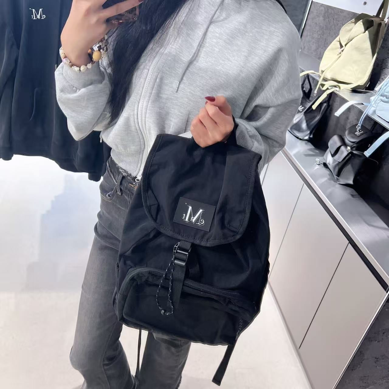 韓國 Mucent Wide Pocket Backpack【MU099】