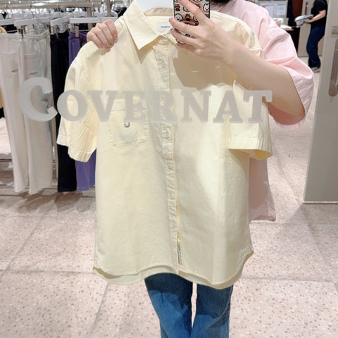 韓國 Covernat C Logo Pigment Shirt【CO179】
