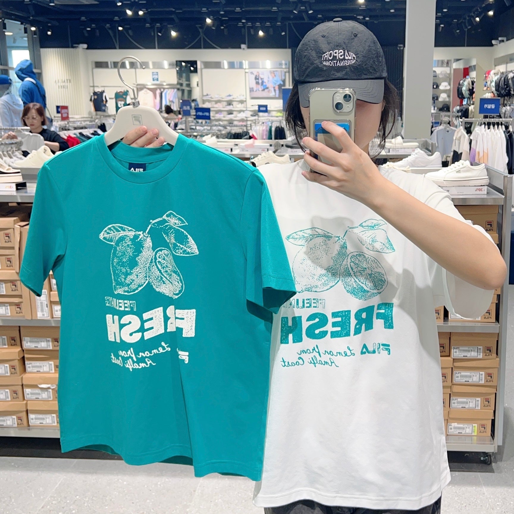 韓國 FILA Lightweight Stretch Graphic Short Sleeve T-shirt速干款【FA296】
