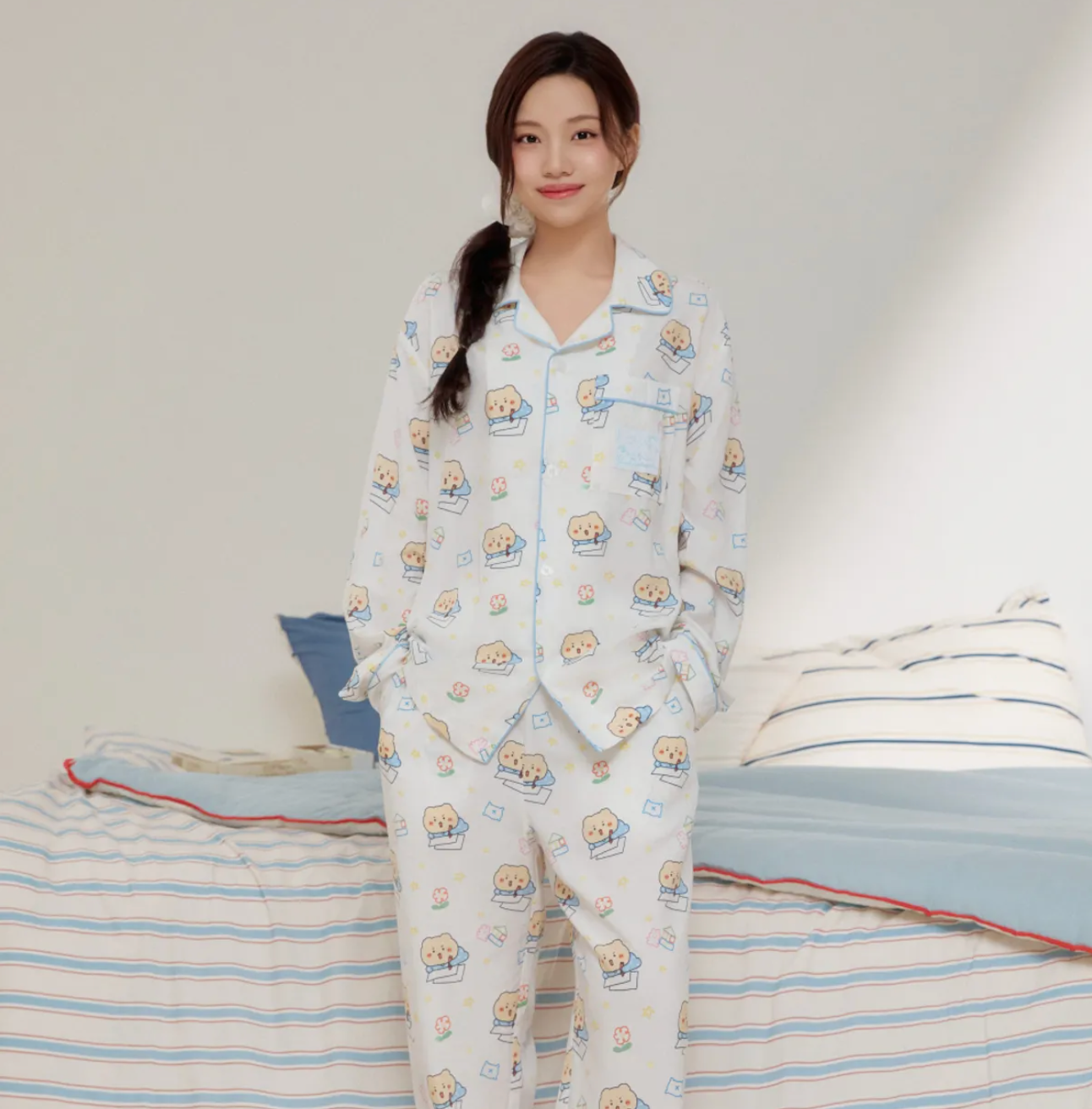 韓國 SPAO Messy long-sleeved Pajamas【SP227】