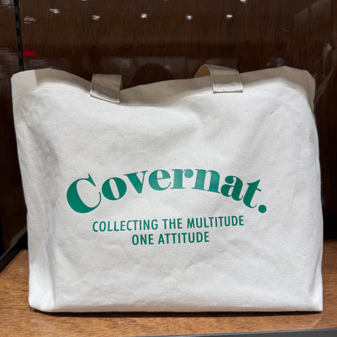 韓國 Covernat Fresh Serif Logo Canvas Bag【CO064】 - STT Mall HK 靚太網購