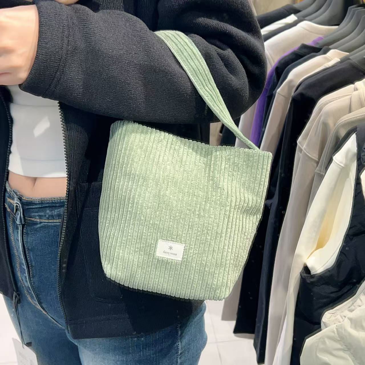 韓國 Snowpeak Corduroy Mini Tote Bag【SN006】