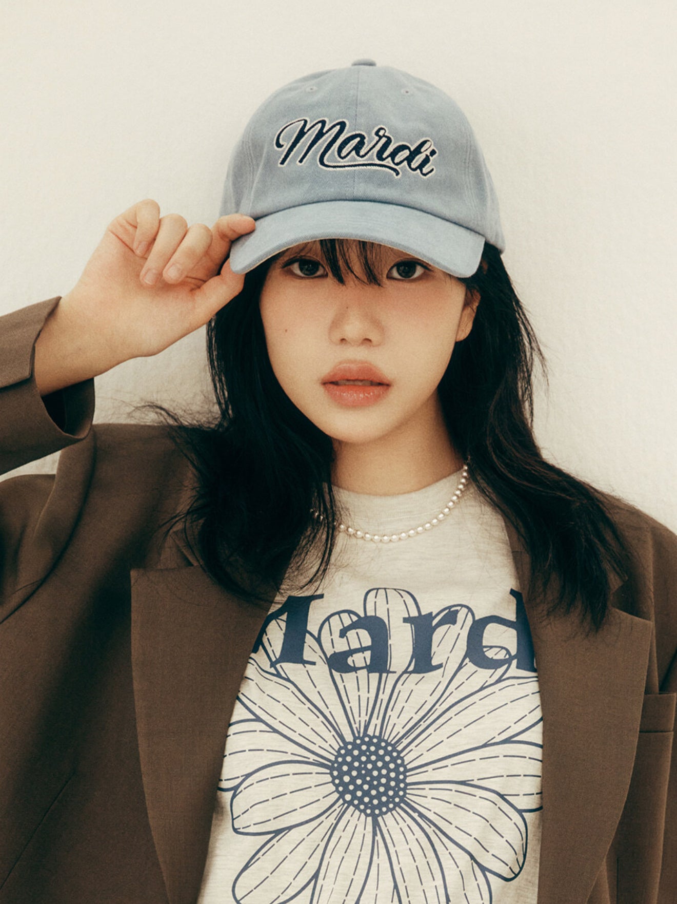 韓國 Mardi Mercredi CAP MARDI CHAIN VINTAGE LOGO【MM144】