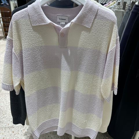 韓國 Covernat Collar Crop Half Knit【CO137】 - Image