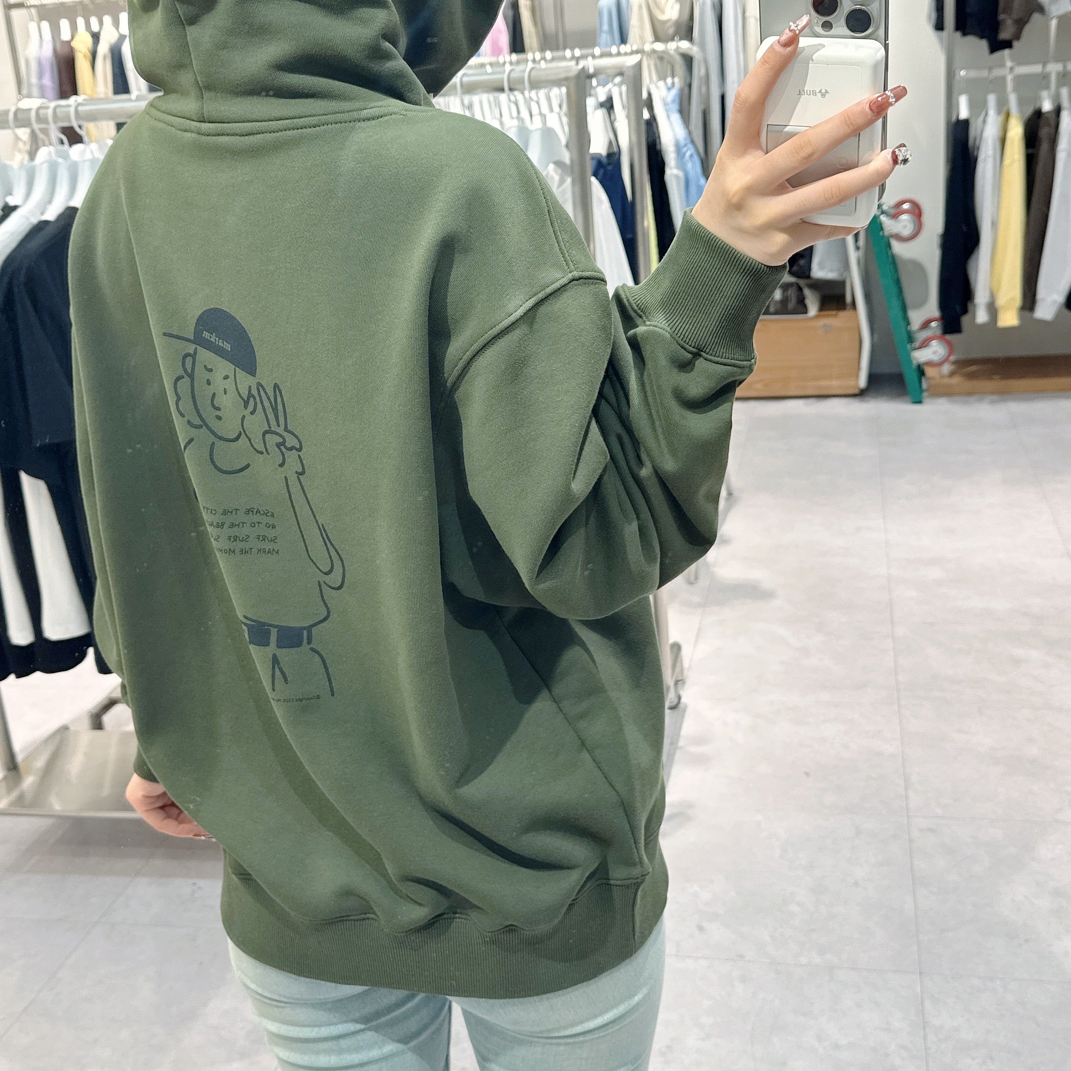 韓國 Markm BACK BOARDER GRAPHIC HOODIE【MA068】