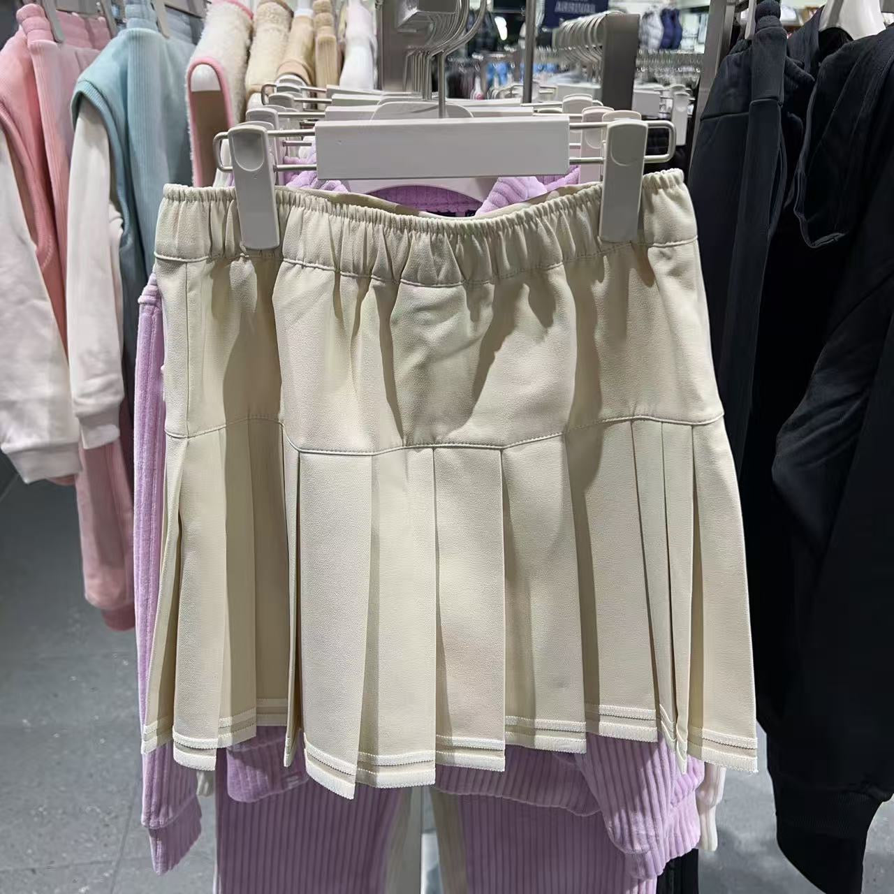 韓國 FILA Kids Tape-hem pleated skirt 【FA078】