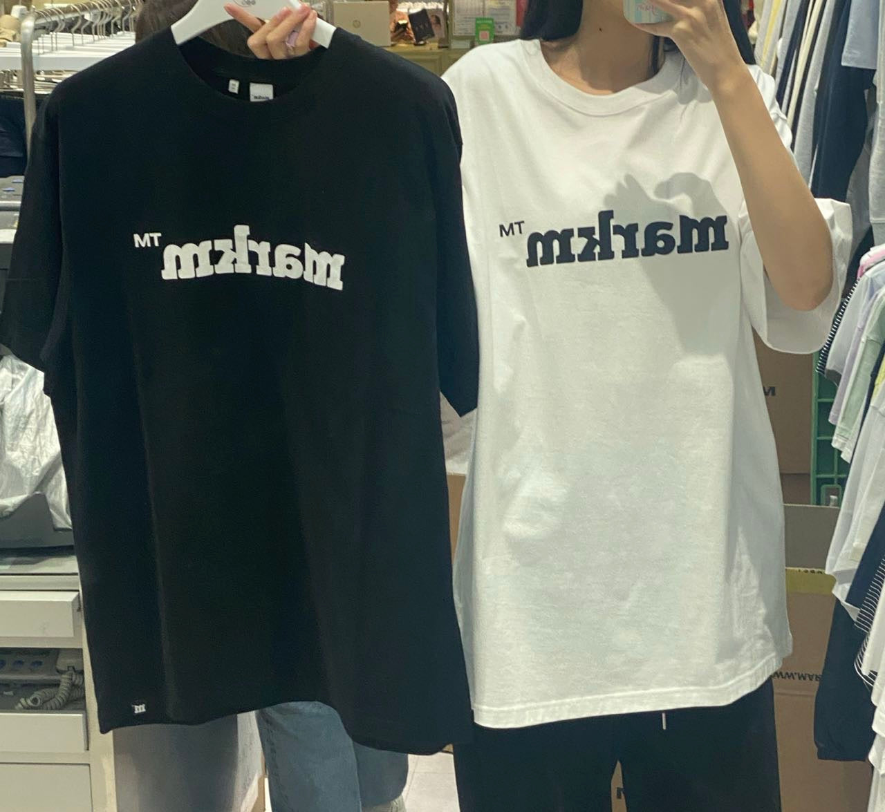 韓國 Markm BIG-FIT BIG LOGO TEE【MA062】 - STT Mall HK 靚太網購