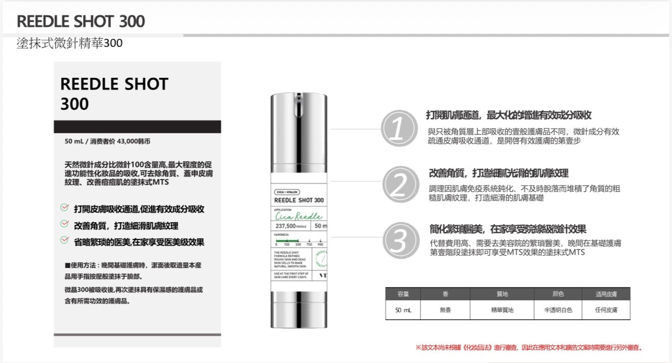 VT 塗抹式微針精華300 50ml【SM125】